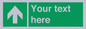 SV6288: Safe condition Custom arrow up sign
