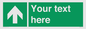 SV6288: Safe condition Custom arrow up sign