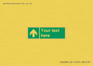 SV6288: Safe condition Custom arrow up sign
