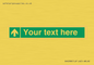 SV6288: Safe condition Custom arrow up sign