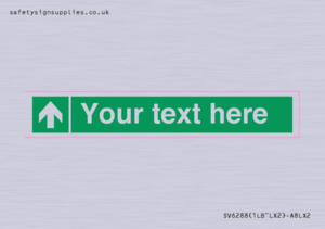 SV6288: Safe condition Custom arrow up sign