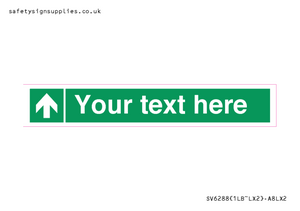 SV6288: Safe condition Custom arrow up sign