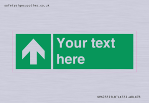 SV6288: Safe condition Custom arrow up sign