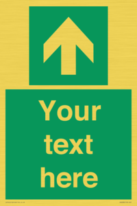 SV6288: Safe condition Custom arrow up sign
