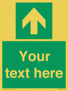 SV6288: Safe condition Custom arrow up sign
