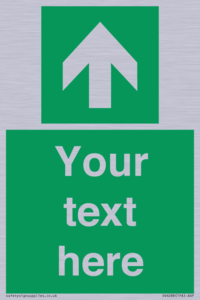SV6288: Safe condition Custom arrow up sign
