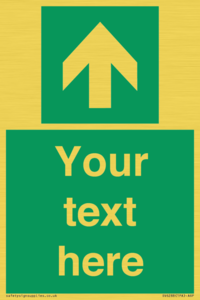 SV6288: Safe condition Custom arrow up sign