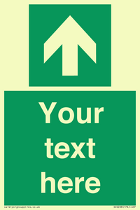 SV6288: Safe condition Custom arrow up sign