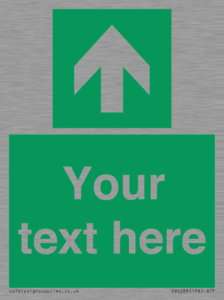 SV6288: Safe condition Custom arrow up sign