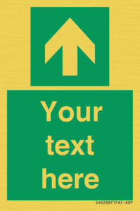 SV6288: Safe condition Custom arrow up sign