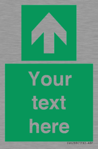 SV6288: Safe condition Custom arrow up sign
