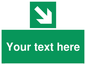 SV6289: Safe condition Custom arrow down right sign