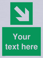 SV6289: Safe condition Custom arrow down right sign