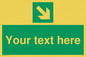 SV6289: Safe condition Custom arrow down right sign