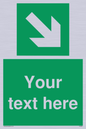 SV6289: Safe condition Custom arrow down right sign