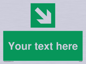 SV6289: Safe condition Custom arrow down right sign