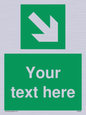 SV6289: Safe condition Custom arrow down right sign