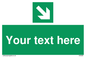 SV6289: Safe condition Custom arrow down right sign
