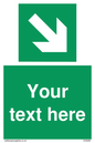 SV6289: Safe condition Custom arrow down right sign