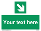 SV6289: Safe condition Custom arrow down right sign