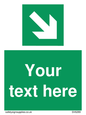 SV6289: Safe condition Custom arrow down right sign