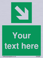 SV6289: Safe condition Custom arrow down right sign