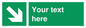 SV6289: Safe condition Custom arrow down right sign