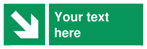 SV6289: Safe condition Custom arrow down right sign