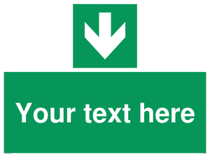 SV6290: Safe condition Custom arrow down sign