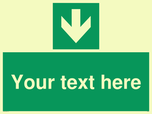 SV6290: Safe condition Custom arrow down sign