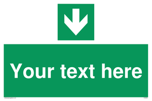 SV6290: Safe condition Custom arrow down sign