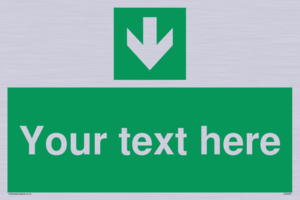 SV6290: Safe condition Custom arrow down sign