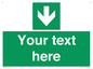 SV6290: Safe condition Custom arrow down sign