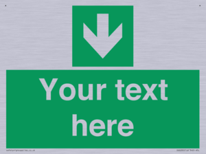SV6290: Safe condition Custom arrow down sign