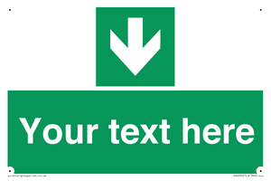 SV6290: Safe condition Custom arrow down sign