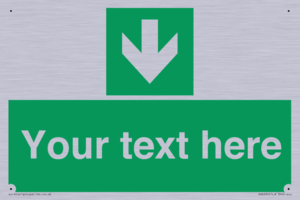 SV6290: Safe condition Custom arrow down sign