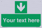 SV6290: Safe condition Custom arrow down sign