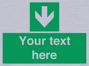 SV6290: Safe condition Custom arrow down sign