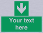 SV6290: Safe condition Custom arrow down sign