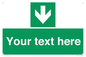 SV6290: Safe condition Custom arrow down sign