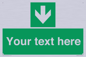 SV6290: Safe condition Custom arrow down sign