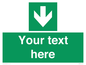 SV6290: Safe condition Custom arrow down sign