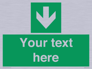 SV6290: Safe condition Custom arrow down sign