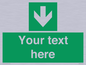 SV6290: Safe condition Custom arrow down sign