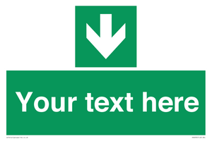 SV6290: Safe condition Custom arrow down sign