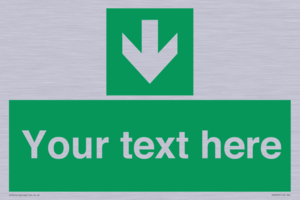 SV6290: Safe condition Custom arrow down sign