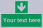 SV6290: Safe condition Custom arrow down sign