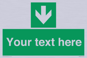 SV6290: Safe condition Custom arrow down sign