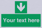 SV6290: Safe condition Custom arrow down sign