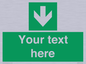 SV6290: Safe condition Custom arrow down sign